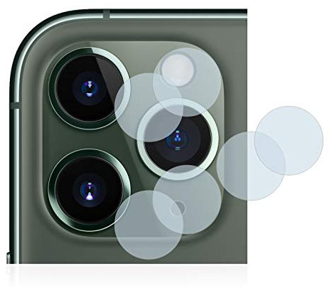 BROTECT (2 Stück Schutzfolie für Apple iPhone 11 Pro Max (NUR Kameraschutz) Displayschutz Folie Made in Germany, Ultra-Klar