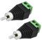 2x Cinch RCA-Stecker Adapter > Terminal Block 2 Pin Schraub Klemmen Universal Audio