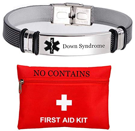 ForeverWill Personalisierte ID Armbänder für Frauen Männer Edelstahl Gesundheitswesen Medizinisches Armband Patient Erste Hilfe Alarm Schmuck für den Notfall,Um Leben Zu retten,Maßgeschneidert