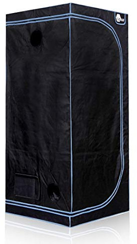 yourGEAR Growzelt Plantsville in 8 Größen - Grow Indoor Box, Zuchtzelt, Gewächshaus, Schrank zur Pflanzenzucht - 80 x 80 x 180 cm