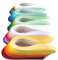 JUYA Quilling Einfarbiges Papier-Rüschen-Set, 60 Farben, 39 cm Länge, 100 Streifen pro Packung, Papierbreite 7mm