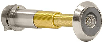 ZEROplus 200° Wide Angle Door Viewer, Spy Peep Hole, Chrome