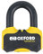 Oxford LK471 Nemesis Heavy Duty Ultra Strong Motorcycle Disc Lock Padlock Disk, Yellow
