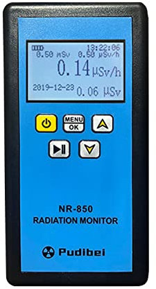 Radiation Detector Geiger, Geigerzähler Radioaktivität Nuklearstrahlungsdetektor, Tragbarer LCD Geiger Counter Strahlenmessgerät, β Y-Röntgenerkennung Schallvibrationen Licht Dreifachalarm(NR-850)