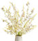 Garisey Künstliche Orchideen, 96,5 cm, Weiß, 12 Stück, Seide, rustikal, tanzende Dame, Orchideen, künstliche Schmetterling, Orchideen, Blumen, Hochzeit, Zuhause, Büro, Dekoration (weiß)