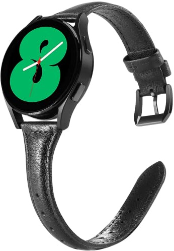 Wearlizer Lederarmband kompatibel mit Samsung Galaxy Watch | Weiches Lederersatzband mit edler Verarbeitung, passend für alle 20mm Galaxy Uhren, ideal für Alltag und Business.