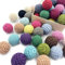 Hölzerne Baumwolle Häkeln Perlen 16mm 50pc Mix Farbe Perlen für DIY Halskette Armband