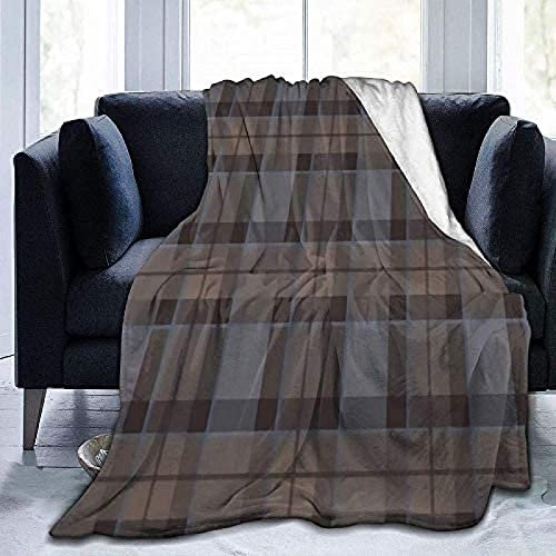 Wohn-&Kuscheldecken Fraser Tartan-Plaid Kuscheldecke Flauschige Extra Weich&Warm Wohndecke Flanell Falten Beständig Als Sofadecke Oder Bettüberwurf 80X60 Inch