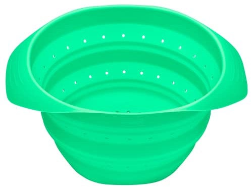 LURCH 210285 ProTech - Colador plegable (silicona, 2 L), color verde