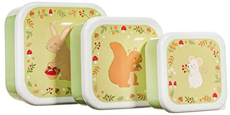 Sass & Belle Garden Friends Lunch Boxes - Set of 3