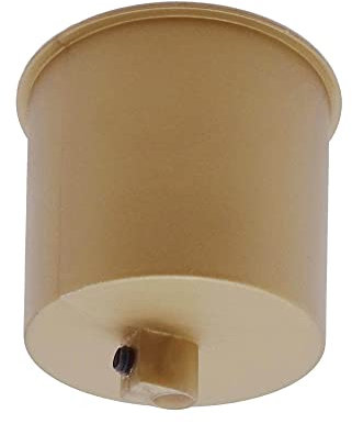 Baldachin Gold Matt mit Feststellschraube Deckentopf ø 76mm H. 62mm Deckenbaldachin Kunststoff
