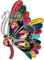 BAMAY Broches Papillon Floral en émail Alliage de Zinc Papillon Monarque Cadeaux pour Femme Fille Foulard Epingle à Revers Charms (Multicolore 146)