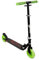 Muuwmi Lights Aluminium Scooter Glow - 145 mm Räder - ABEC 7 Lager - Höhenverstellbarer Lenker - Geeignet für Kinder - GS-Zertifiziert - Bis zu 100 kg - mit Leuchtrollen - Tretroller in grün-schwarz