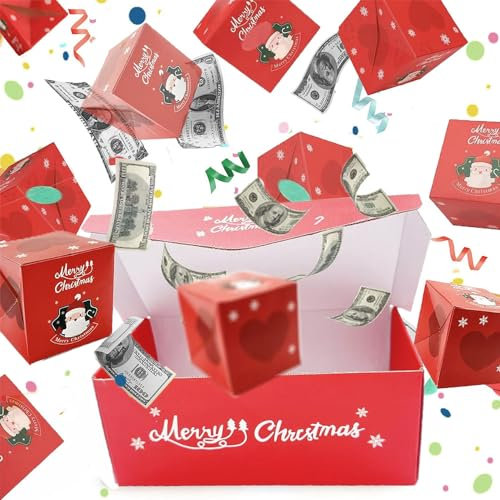 Überraschungsbox Geschenkbox, 12Pcs Pop Up Box, Überraschung Explosion Box, Surprise Gift Box, Explodierende Konfetti Geschenkbox DIY für Hochzeiten, Jubiläen, Weihnachten