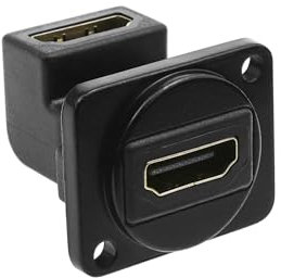 ECSiNG Adattatore Montaggio Pannello HDMI 2.0 90 Gradi Connettore Femmina A Femmina Ad Angolo Retto Per TV HD Proiettore Con Interfaccia HDMI