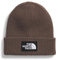 The North Face Herren Logo Box Cuffed Beanie-Mütze, Smokey Brown, One Size