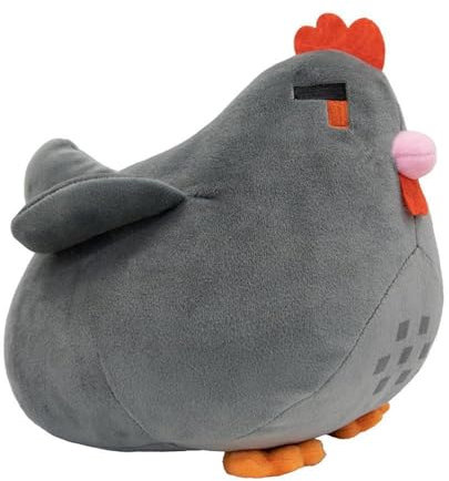 Stardew Hähnchen Plüschtier, Hahn Kuscheltier Stofftier Flauschiger Kissen Cartoon Tier Spielzeug for Fans Und Kinder Geschenk(Gray)
