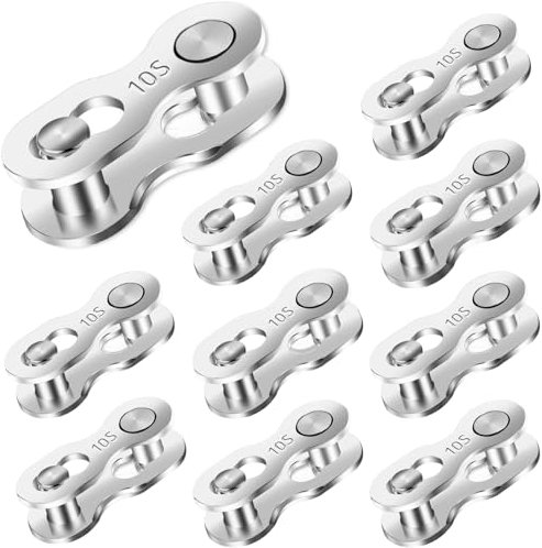 Missing Link 10 Paare für 10-Gang-Ketten-Master-Glieder für Fahrradkette, Fahrradkettenglieder, 10-Gang-Fahrradkette, Master-Glied, Schnellverbindung, Fahrradteile, Mountainbike-Teile,