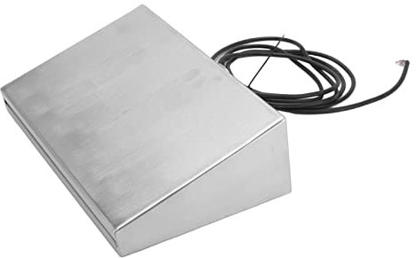 Fontana a Cascata Rettangolare in Acciaio Inox 12V G1 1/2 Filettatura Interna con Luce LED per Piscina Giardino