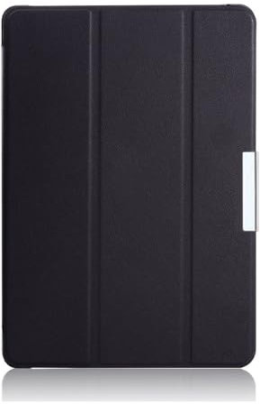 Funda para Samsung Galaxy Tab S2 de 8.0 pulgadas con tapa para tablet Samsung T710 T715 T713 de 8 pulgadas, funda protectora con función atril, parte trasera transparente, cubierta magnética (negro)