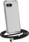 MyGadget Case with Lanyard for Google Pixel 9A - Silicone Phone Cover with Crossbody Neck Holder - Cord Strap Carrier Protection with Rope in Black
