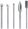 Aiyraa Dremel Lot de 5 fraises à bois compatibles avec accessoires Dremel, fraises pour sculpture sur bois, gravure, perçage avec tige 1/8, embout de fraisage Dremel pour projets de bricolage