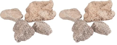 Campingaz Piedras de Lava, para Parrillas Gas y eléctricas, Paquete de Recambio para Parrilla de Piedra de Lava, Piedras para Asar, para una distribución Uniforme del Calor (Paquete de 2)