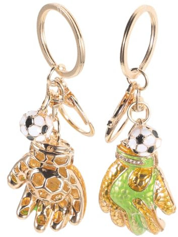 GALPADA 2stücke Schlüsselanhänger in Torwarthandschuhform Zum Aufhängen Am Gepäck Auto-schlüsselanhänger Dekorativer Anhänger Für Rucksack Und Tasche