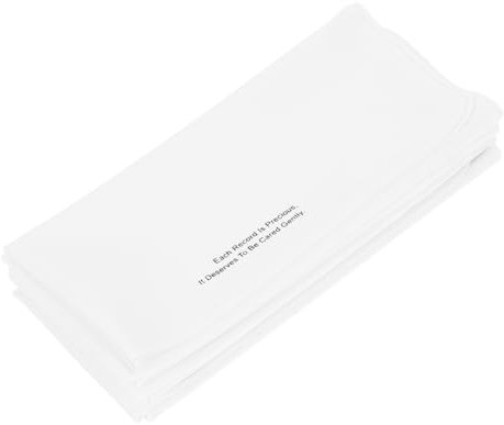 NUOBESTY 5pcs CD Disc Cleaner Cloth For Dust And Fingerprint Removal Reusable Portable Record Cleaning Wipes For Audio And Video Discs