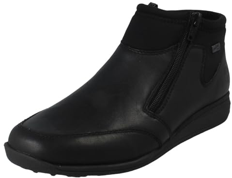 Rieker Ladies Extra Wide Fleece Lined Double Zip Ankle Boots 47270