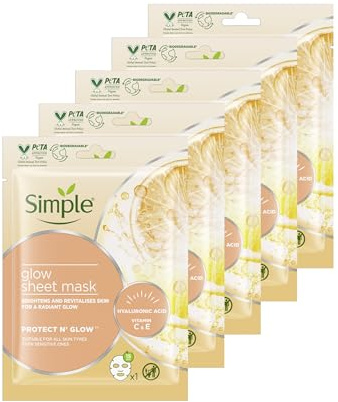 Simple Glow Sheet Mask x5