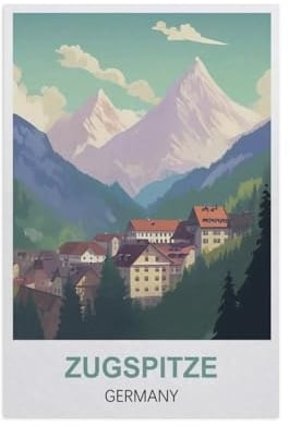 Jigsaw Puzzle 1000 Piece，Zugspitze Germany，Paper Jigsaw Puzzle for Kids Adult, Puzzle Game Toys Gift for Wall Decoration（26x38cm）-FW93
