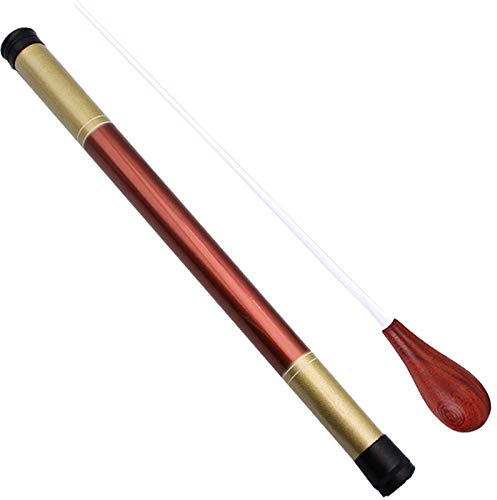 Music Band Conducting Baton Orchestra Baton Rosewood Handle Baton with Tube case(Rosewood Handle)
