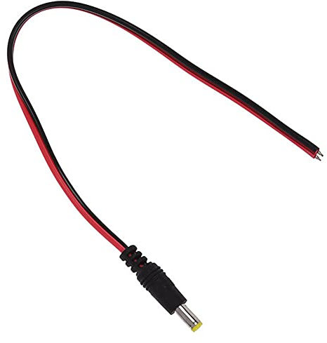 Aukson B55 CCTV Kamera Adapterkabel 5.5x2.1mm - DC 12V Pigtail Anschlusskabel, Männlich, Hochwertiger Stromadapter für Überwachungskameras