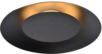 LUCIDE FOSKAL - Deckenleuchte - Ø 34,5 cm - LED - 1x12W 2700K - Schwarz