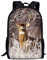 Beauty Collector 3D Animal Print Leichte Rucksäcke Casual Schulranzen Daypacks, reh / hirsch (Schwarz) - CA_kids_backpack_HBC18275C_BC