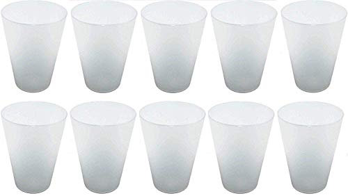 S&S-Shop - Vasos de plástico (20 unidades, 0,4 L, transparente)