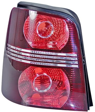 BESTPRICE 1x Heckleuchte links glasklar/dunkel ohne Lampenträger Kompatibel mit VW TOURAN (1T1, 1T2)