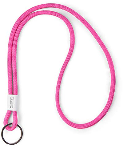 Pantone Design-Schlüsselband Key Chain Long | Schlüsselanhänger robust und farbenfroh | lang | rhodamine red | rhodamine rot, I 48 cm