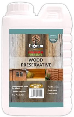 Coloured Wood Preservative Autumn Gold 1L