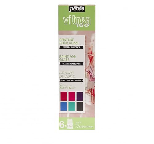 Pebeo V160 Initiation Set, Assorted, 20 ml (Pack of 6)
