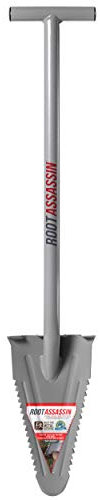 ROOT ASSASSIN RA-004 90 cm T-Handle Metal Detecting Shovel with Blade Cover