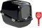 PeeWee Katzentoilette XXL EcoDome Katzenklo mit Sieb inkl. Schaufel L66,5 x B48,5 x H46,5 cm…