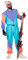 WILBERS & WILBERS - Herren Kostüm Vintage Ski Sport - Overall Karneval Fasching - einteiliger Overall lila-blau - Größe M/50