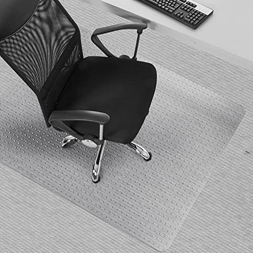Transparenter Bodenschutz Antistatisch Performa | Bodenschutzmatte für Teppichboden | Bürostuhl Unterlage Bodenmatte Stuhlunterlage | Teppich Boden Schutzmatte Unterlegmatte (75 x 120 cm)
