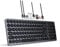 Kolude USB C Docking Station Wired Full Size Computer Keyboard, 9 in 1 USB C Hub Triple Display,USB C to HDMI Adapter with 4K HDMI, 100W PD, 4USB for MacBook Pro/Air Dell HP ASUS, etc- Black