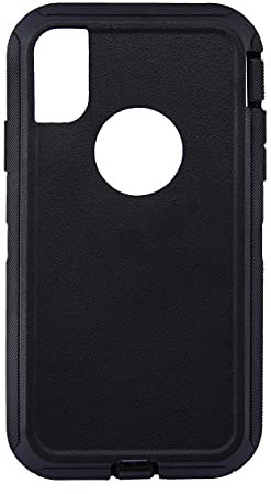 Replacement TPE Rubber Outer Skin Compatible with Otterbox Defender Series Case for iPhone XR Black