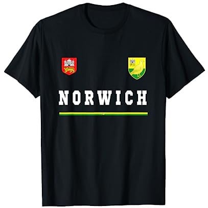 Norwich Sports/Soccer Jersey Tee Flag Football T-Shirt