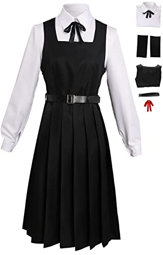 Wolancy Cosplay Costume School Outfit Uniform Dress Shirt Cloak Jacket Skirt Suit Set