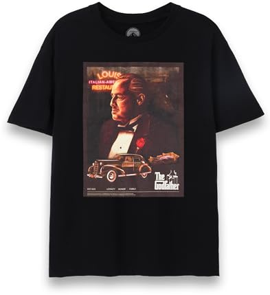 The Godfather T-Shirt for Men | Adults Louis Italian Restaurant The Don Crime Family Leader | Puppet Movie Logo